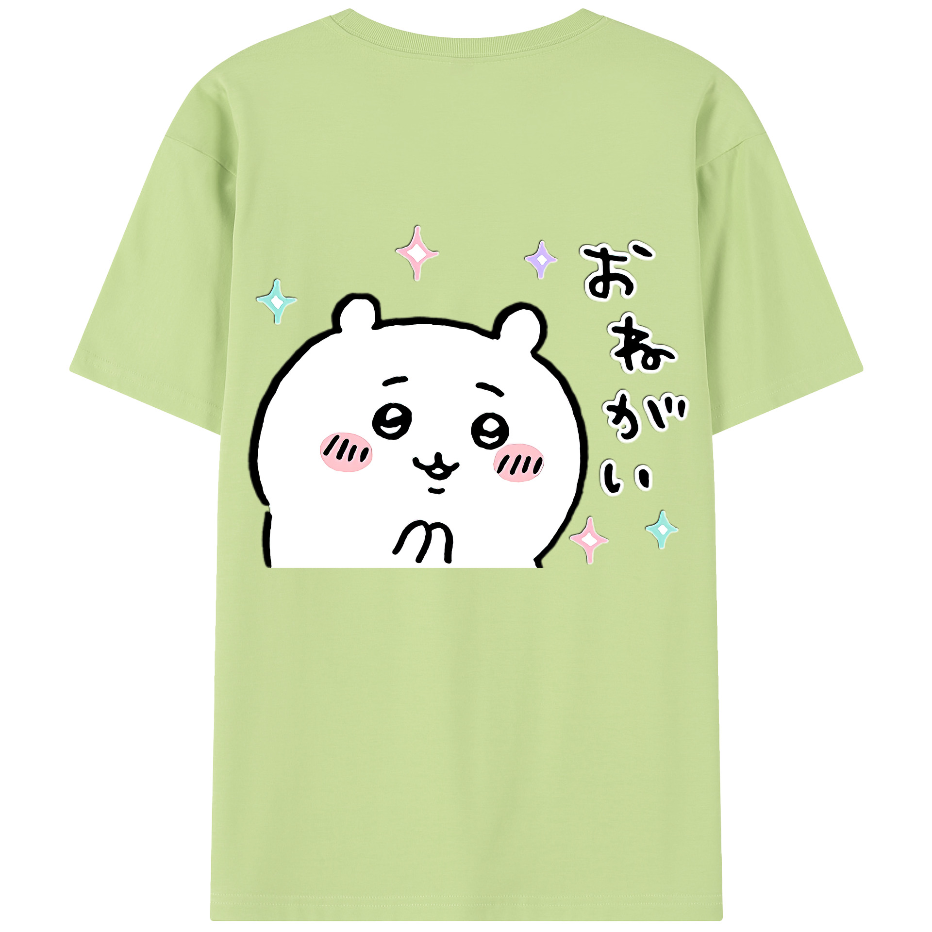 （画像用） ちいかわ ちいかわ Chii-kawa chiikawa 綿100％半袖Tシャツ（背面プリント）